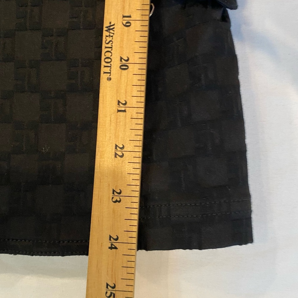 Vintage St. John Women's Black Monogram Blazer Jacket, Size S, Corset Back Belt - Picture 7 of 8